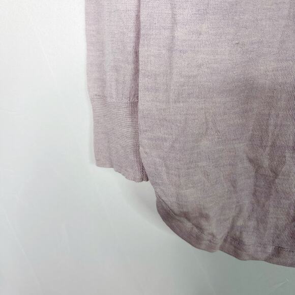 Madewell Small Northstar Pullover Sweater Lavender Purple Merino Wool Scoop Neck - Picture 8 of 11